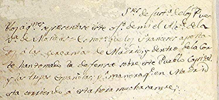 3 Un fragmento del único original conservado del Bando de los Alcaldes de Móstoles. Ayuntamiento de Cumbres de San Bartolomé.