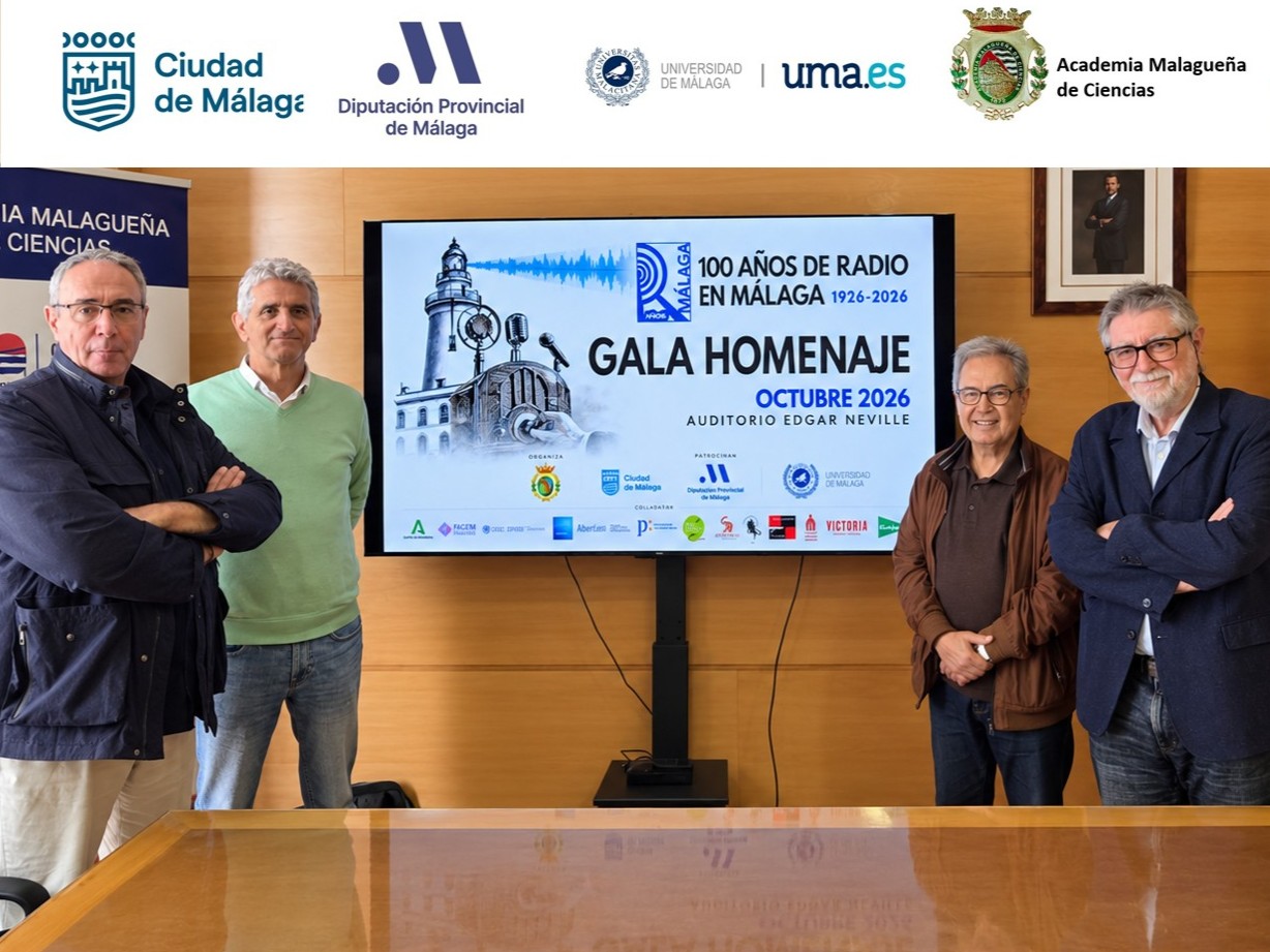 LA ACADEMIA MALAGUEÑA DE CIENCIAS ACOGE LA RUEDA DE PRENSA CELEBRADA POR EL COMITÉ ORGANIZADOR DEL “CENTENARIO DE LA RADIO EN MÁLAGA”